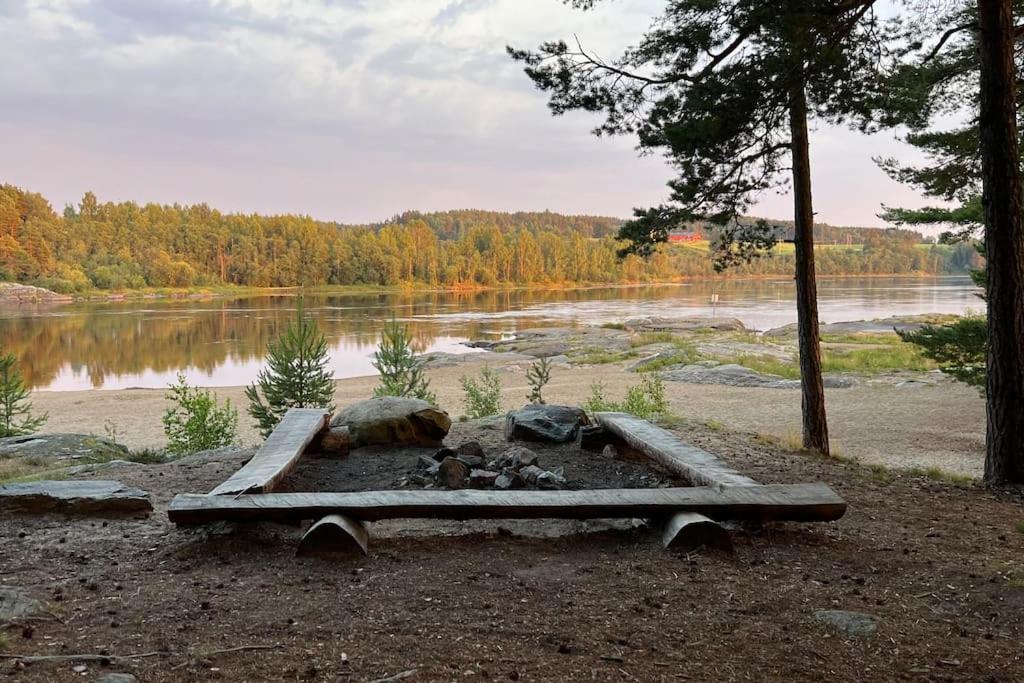 Attraktiv & Smart Funkishytte Pa Nes Strandhager. Årnes Zewnętrze zdjęcie